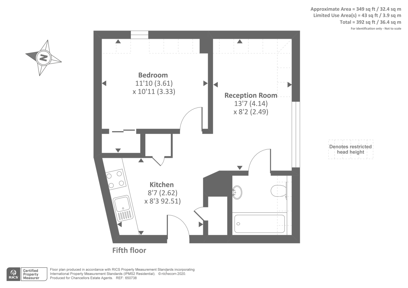 Flat 125 Verona Apartments, 50, Wellington Street, Slough floorplan