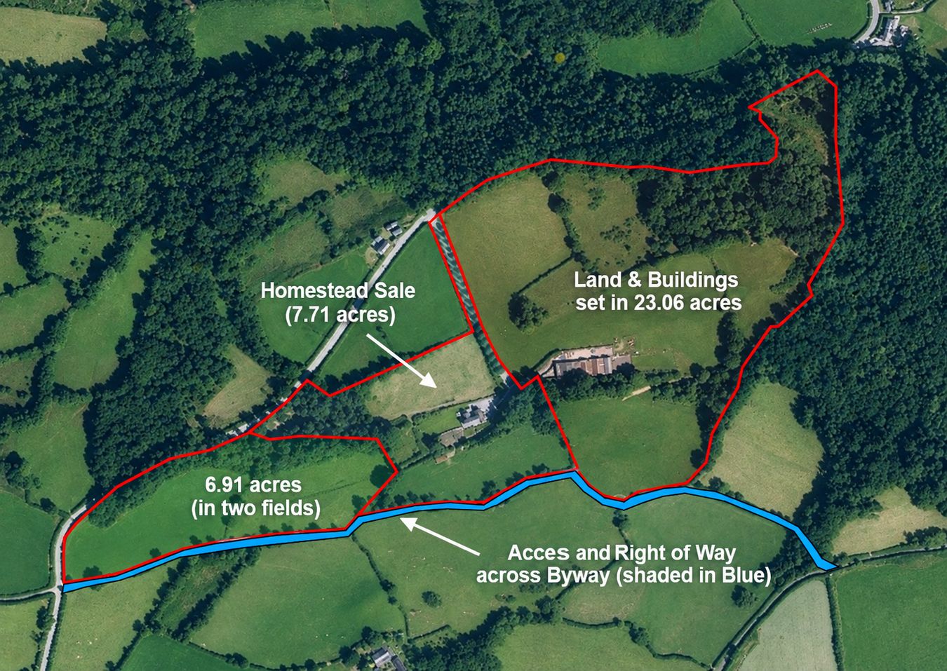 6.91 acres adjoining Plasbach, Llanarthney, Carmarthen floorplan