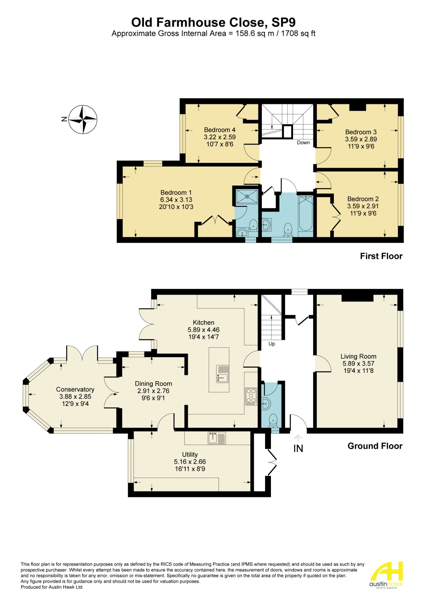 3 Old Farmhouse Close, Shipton Bellinger, Tidworth floorplan