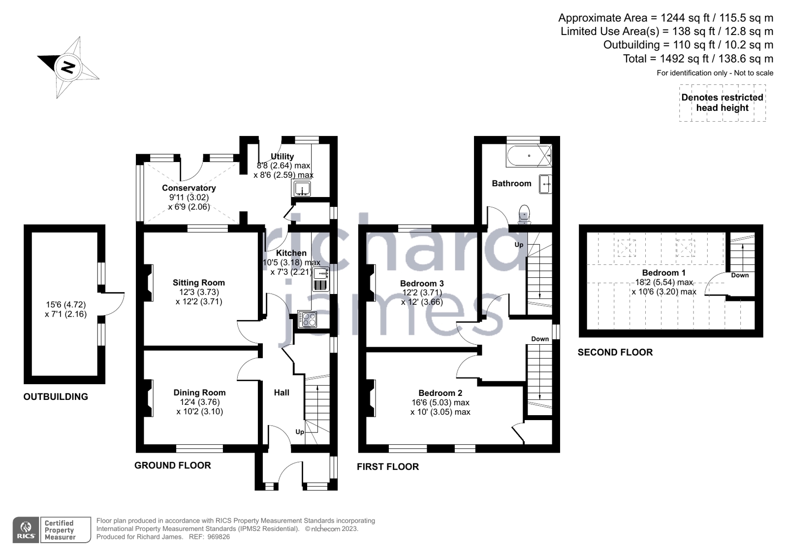 Dena Cottage, The Marsh, Swindon floorplan