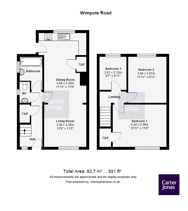 3 Bedrooms Semi-detached house for sale in Wimpole Road, Barton, Cambridge CB23