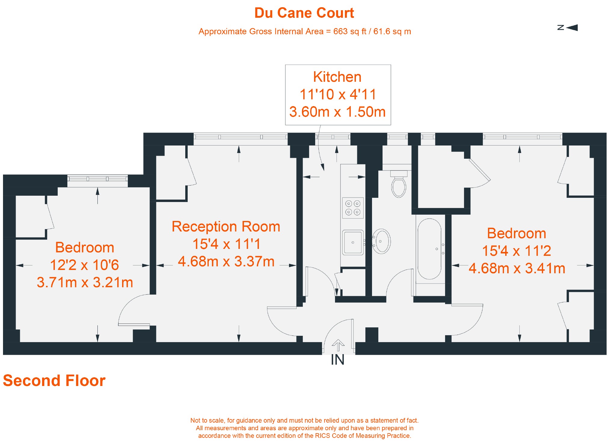 2 Bedrooms Flat for sale in Du Cane Court, Balham High Road, Balham SW17