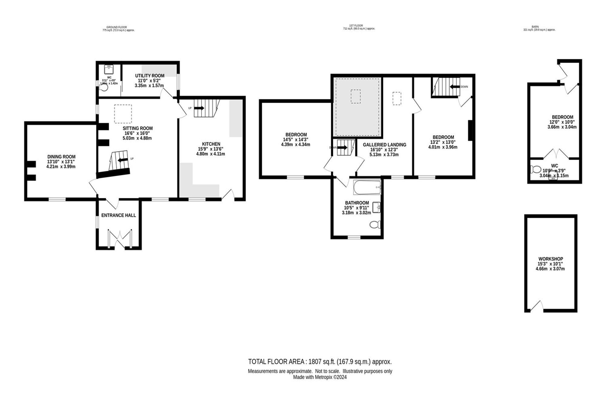 Chinley Head Farm Hayfield Road, High Peak floorplan