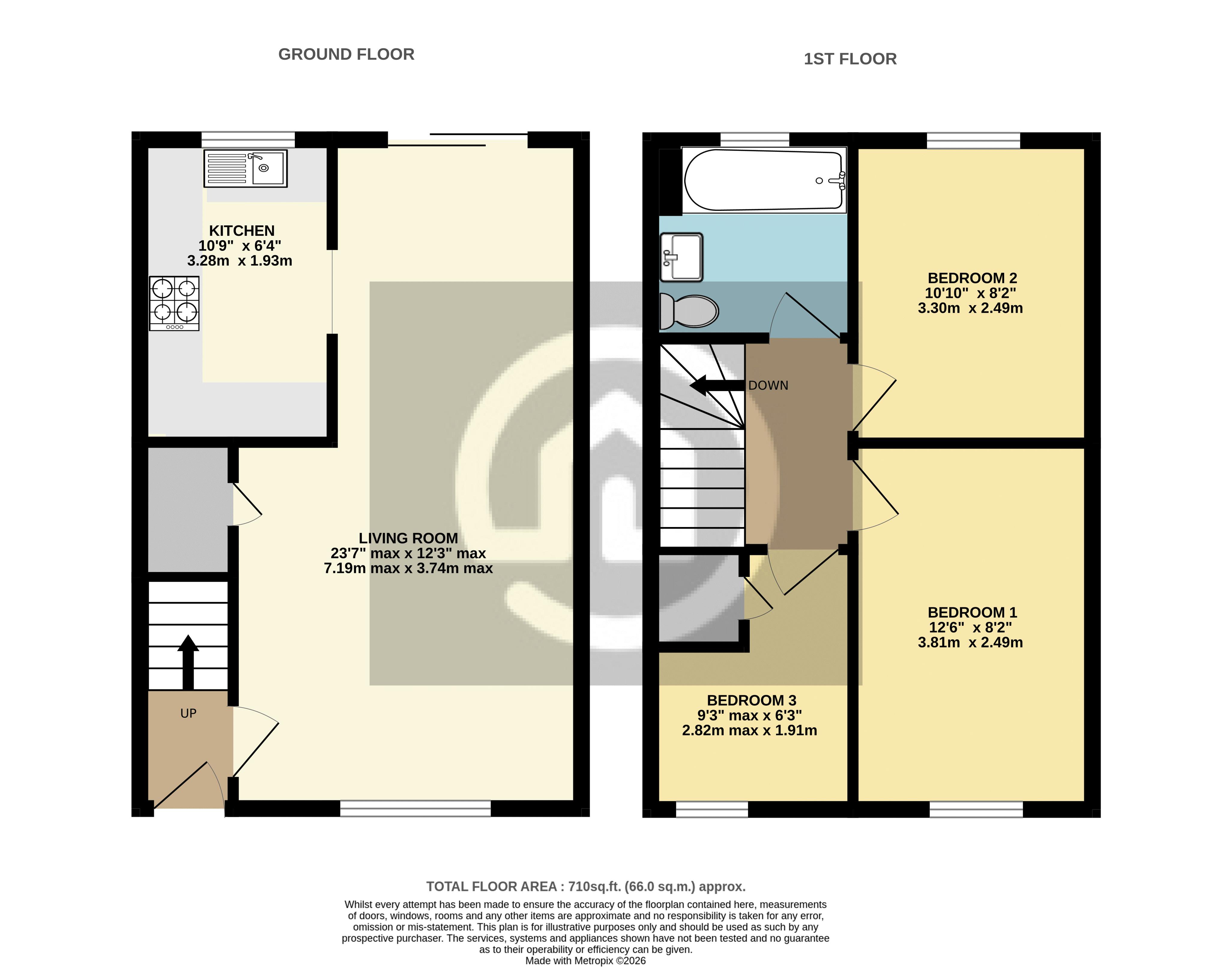 Howard Close, Bedford floorplan