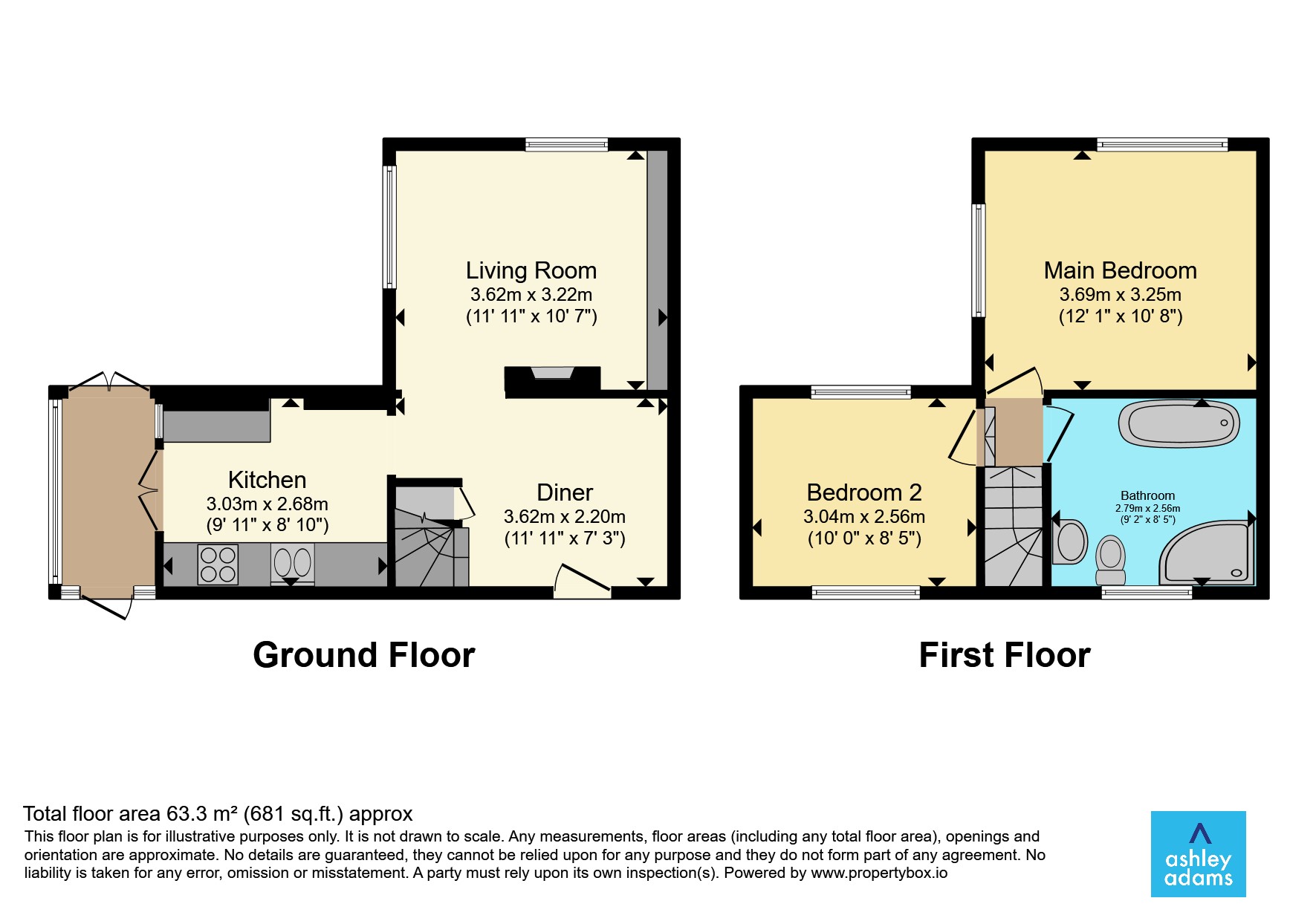 13, Park Lane, Derby floorplan