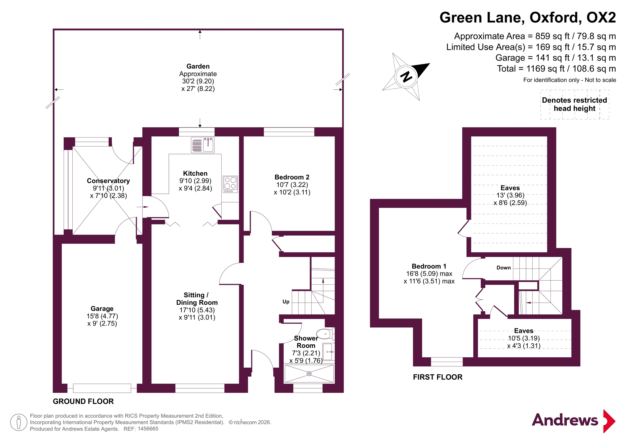 1, Green Lane, Oxford floorplan