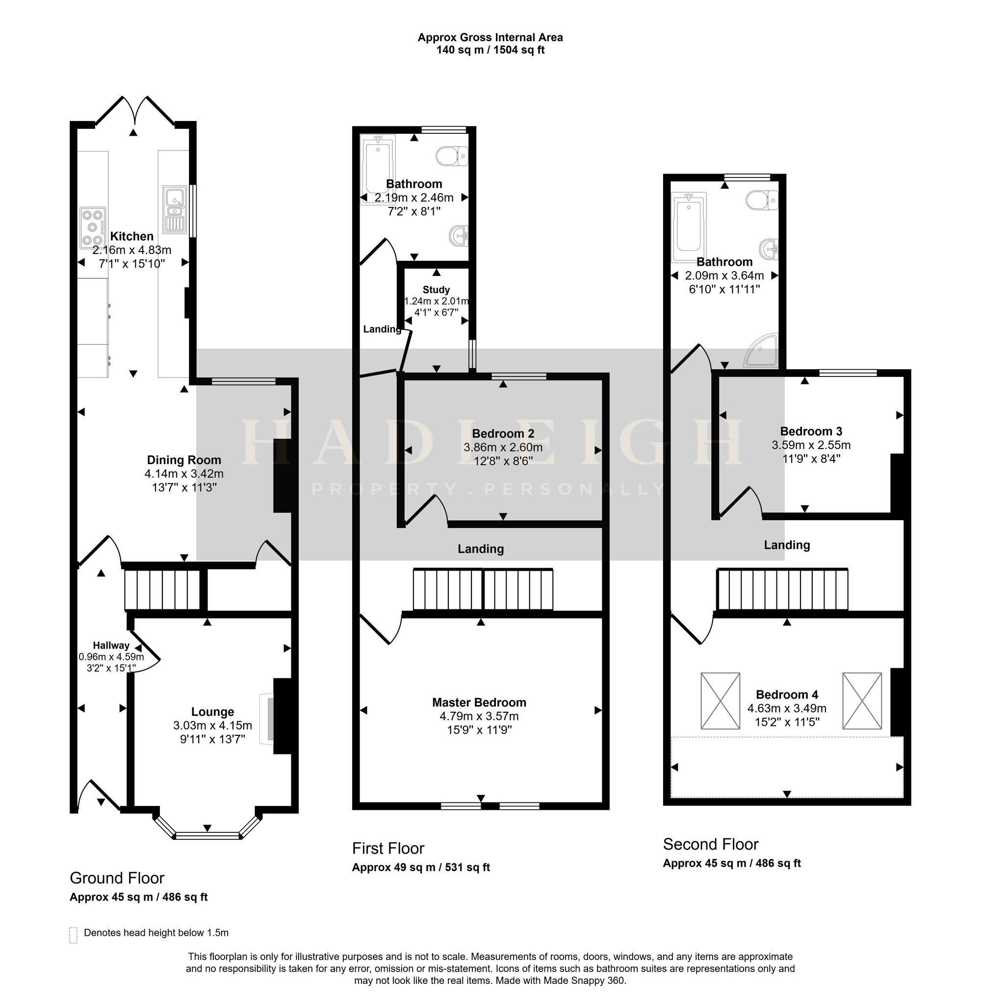 48 Grosvenor Road, Birmingham floorplan