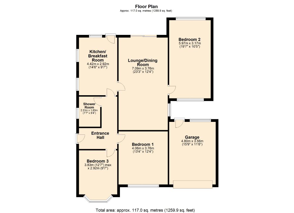 3 Bedrooms Detached bungalow for sale in Queenswood Avenue, Boothville, Northampton NN3