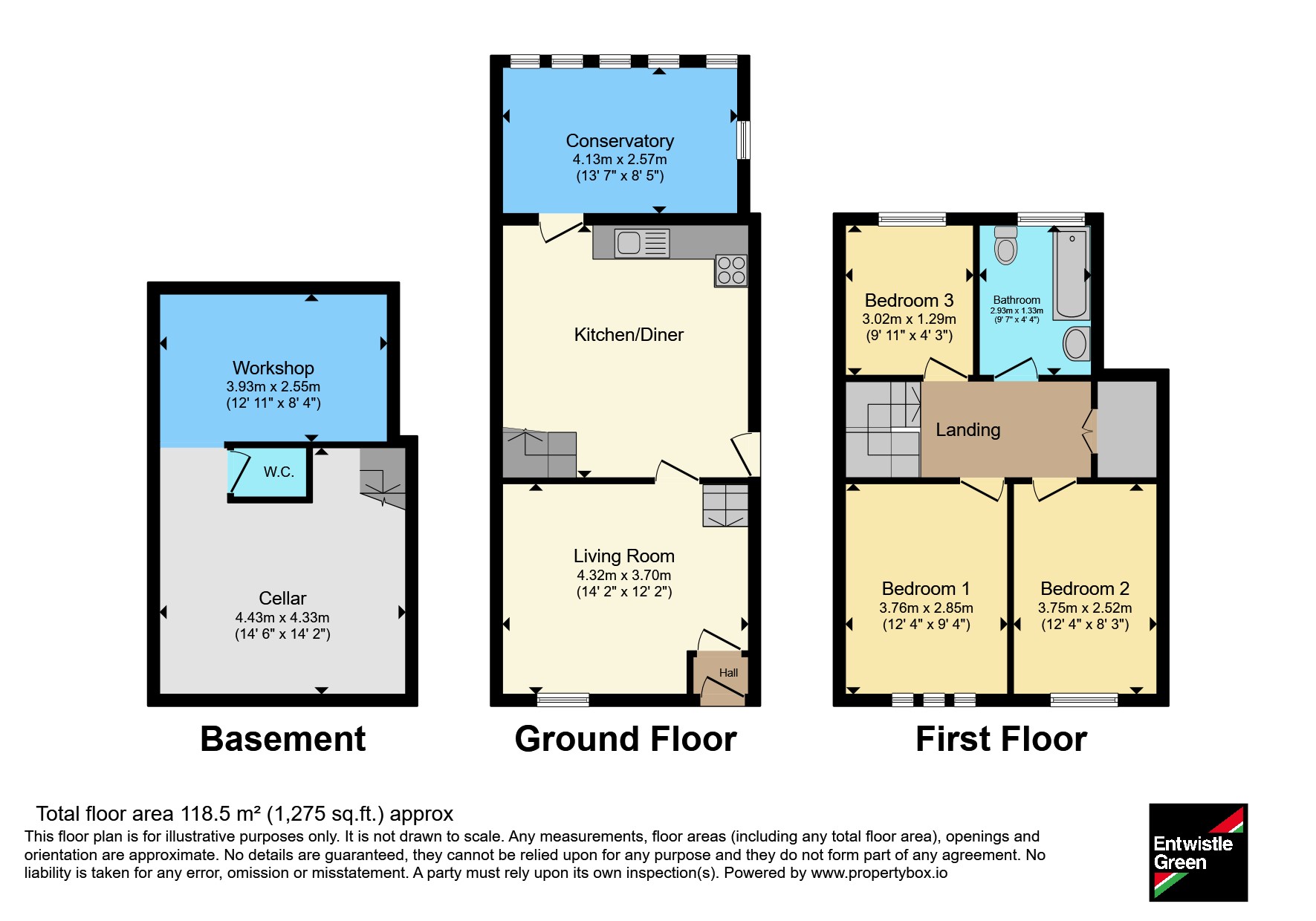 28, Higher Road, Preston floorplan