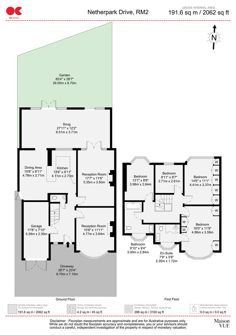 32, Netherpark Drive, Essex floorplan