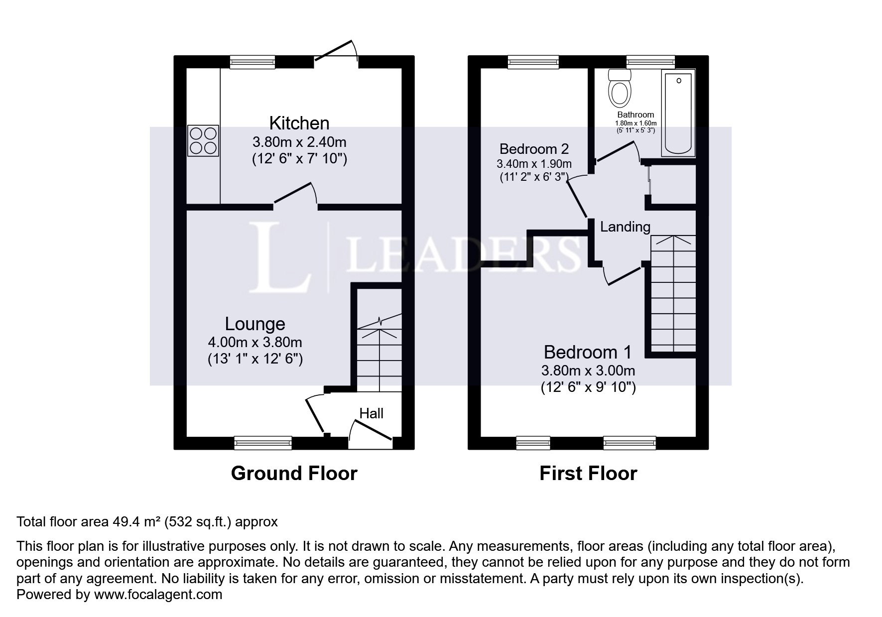 23, Wraysbury Close, Bedfordshire floorplan