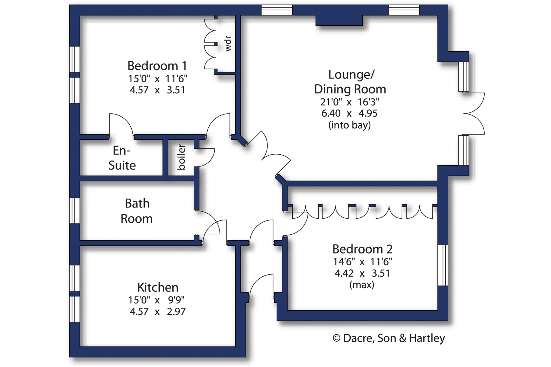 4, The Hollies, Otley floorplan