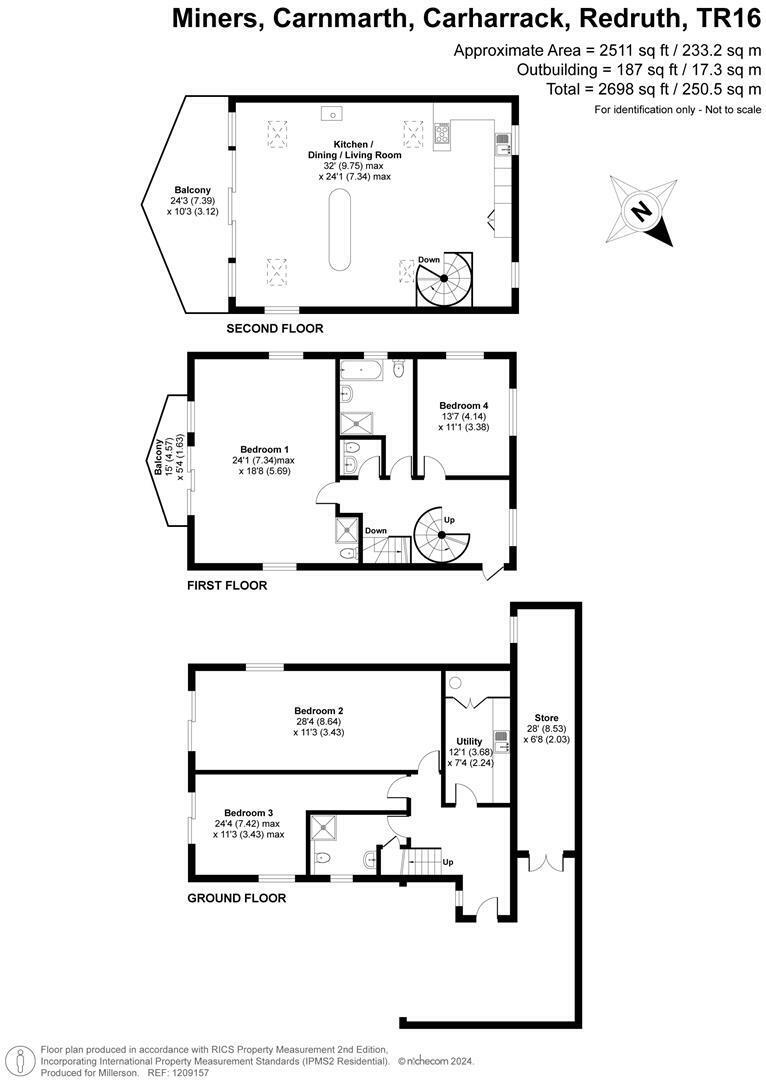 Miners, Redruth floorplan