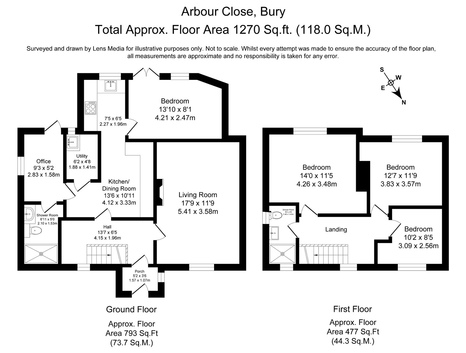2, Arbour Close, Bury floorplan