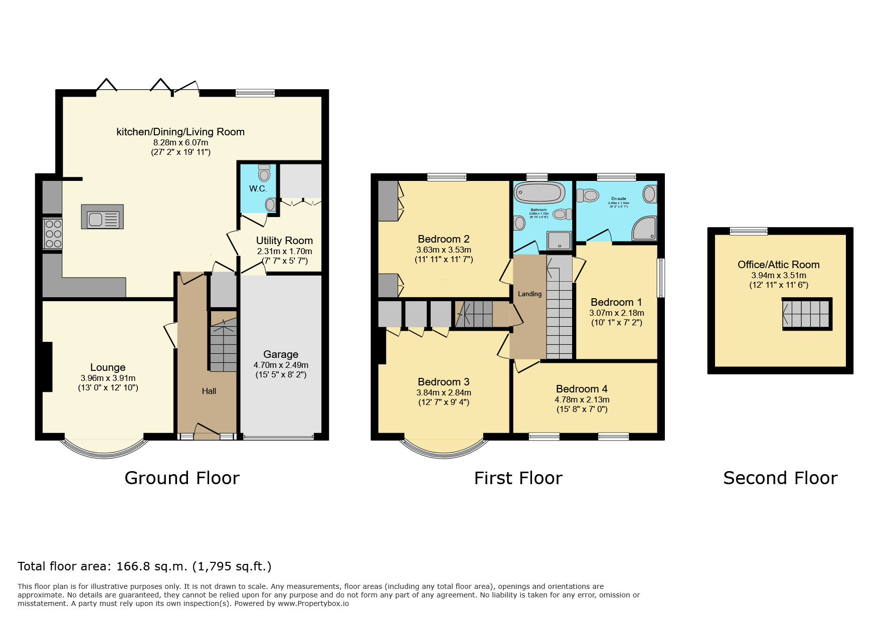 21 Granville Road, Wigston floorplan