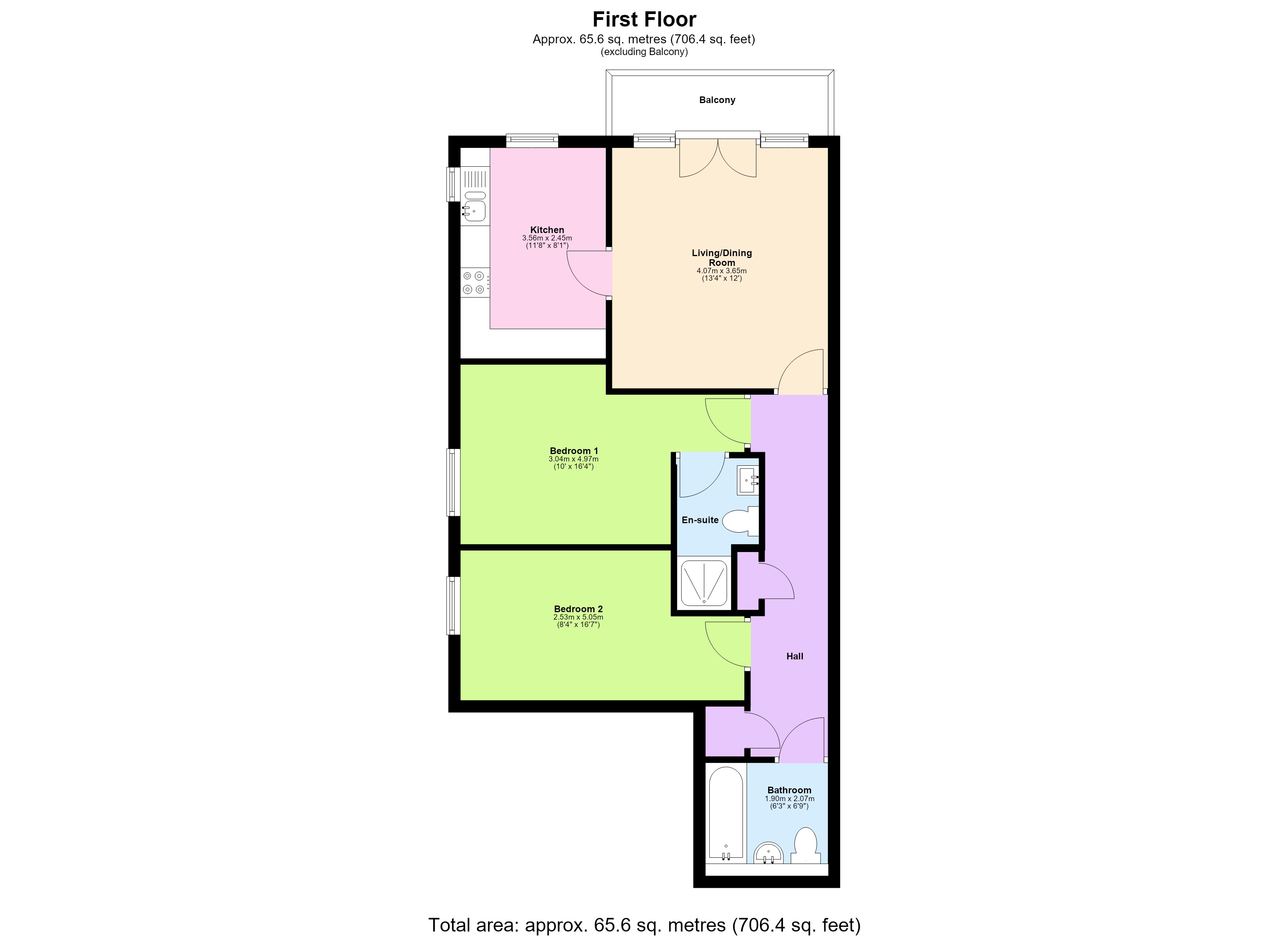Flat 8, Smeathman Court,, Heath Lane, Hertfordshire floorplan