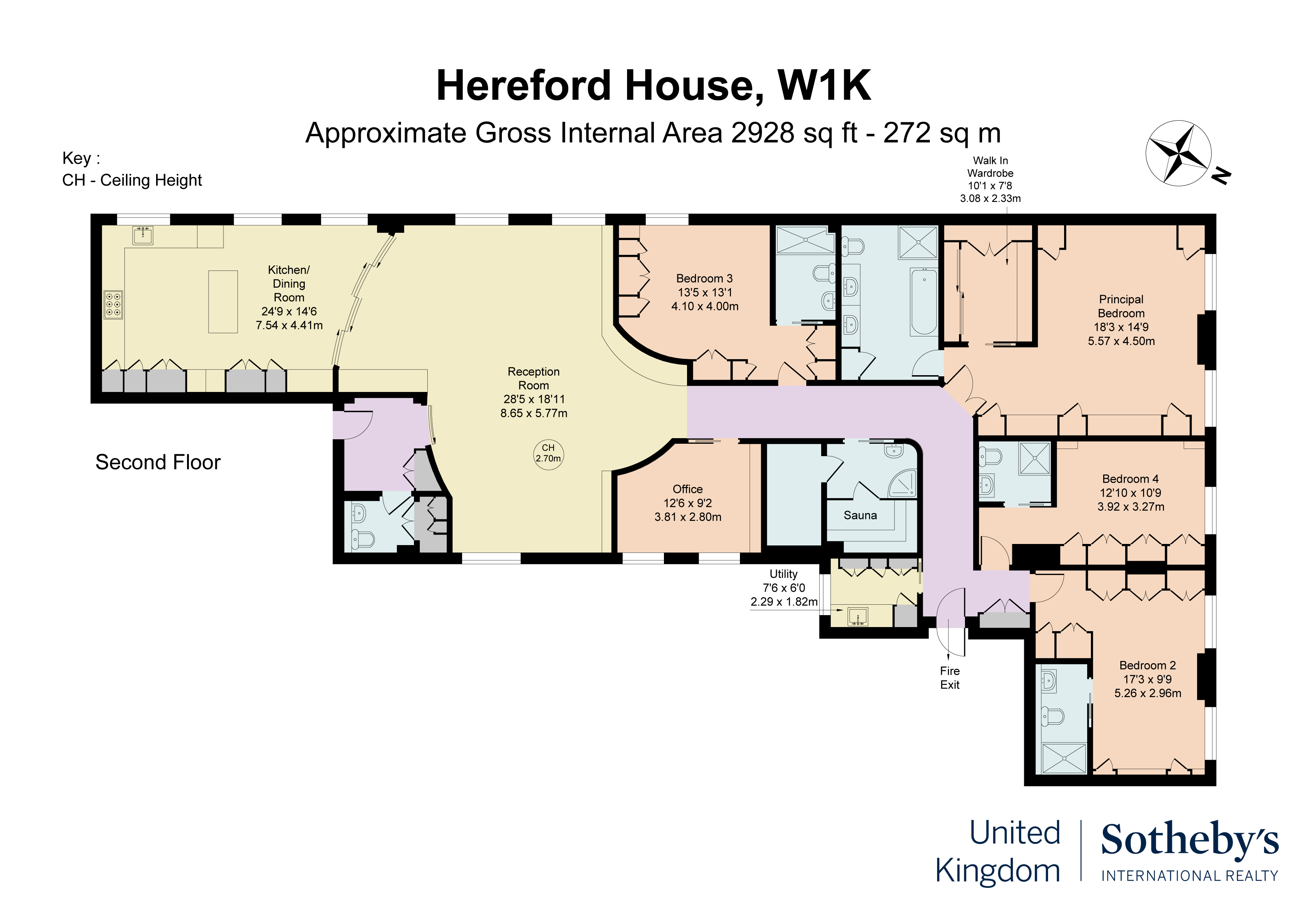 23, Hereford House, Mayfair floorplan