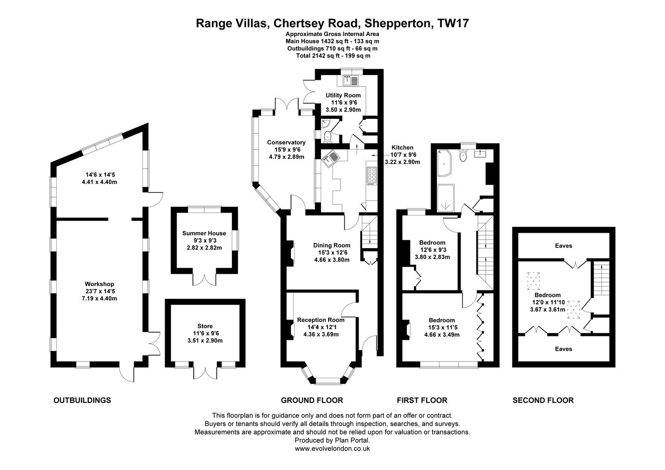 6 Range Villas, Chertsey Road, Shepperton floorplan
