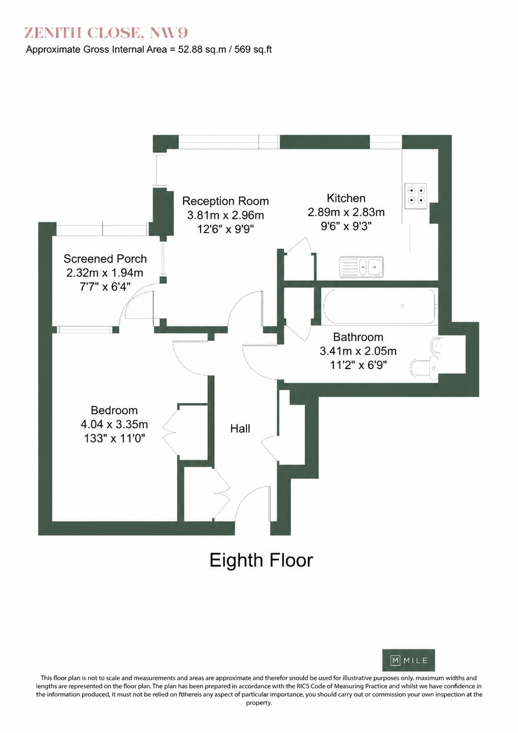 Flat 38, 15, Zenith Close, London floorplan