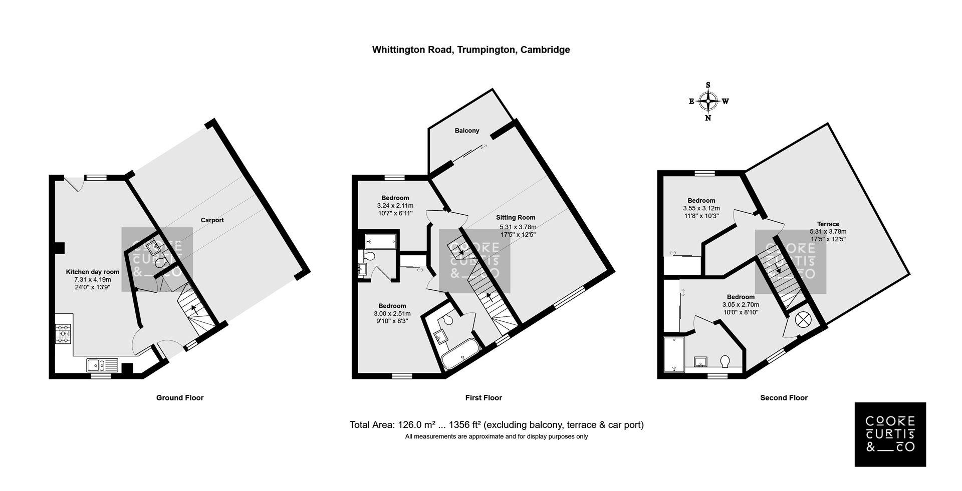1, Whittington Road, Cambridge floorplan