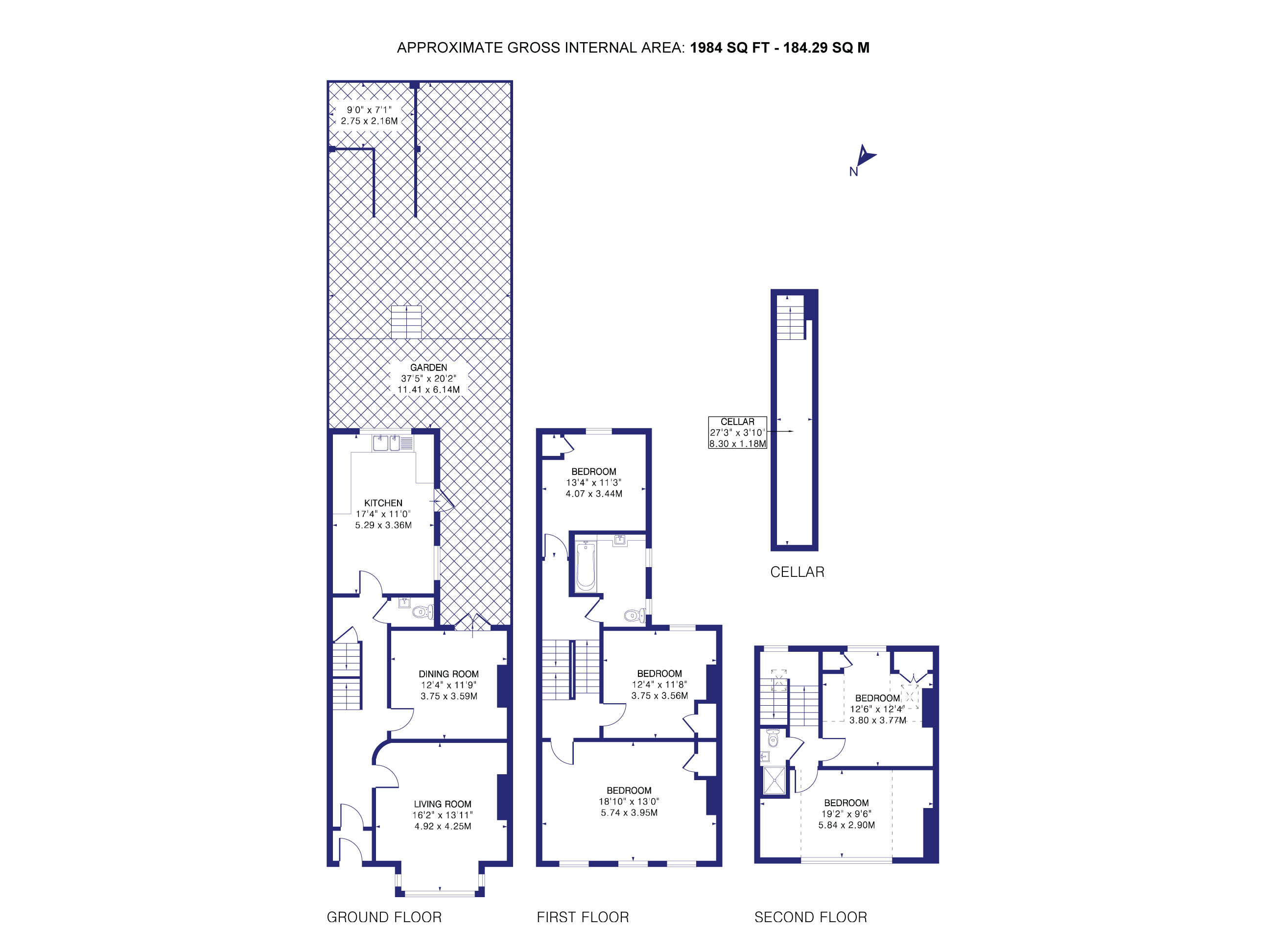 72, Ridge Road, London floorplan