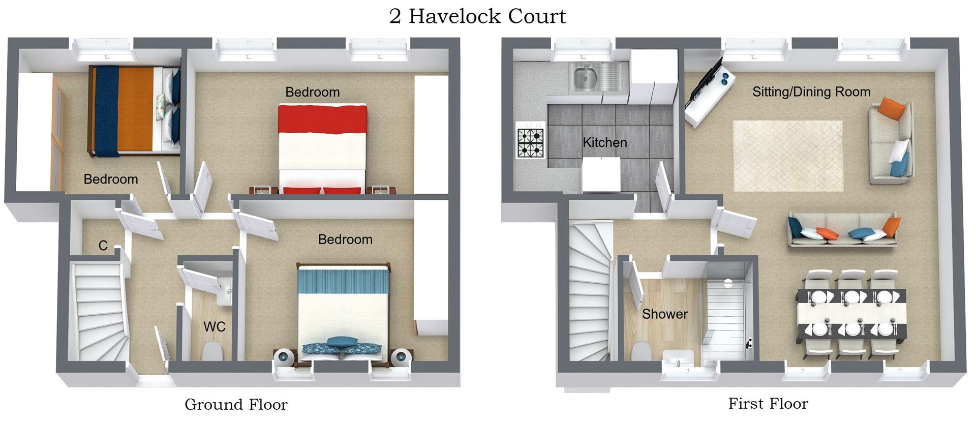 2, Havelock Court, Hawick floorplan
