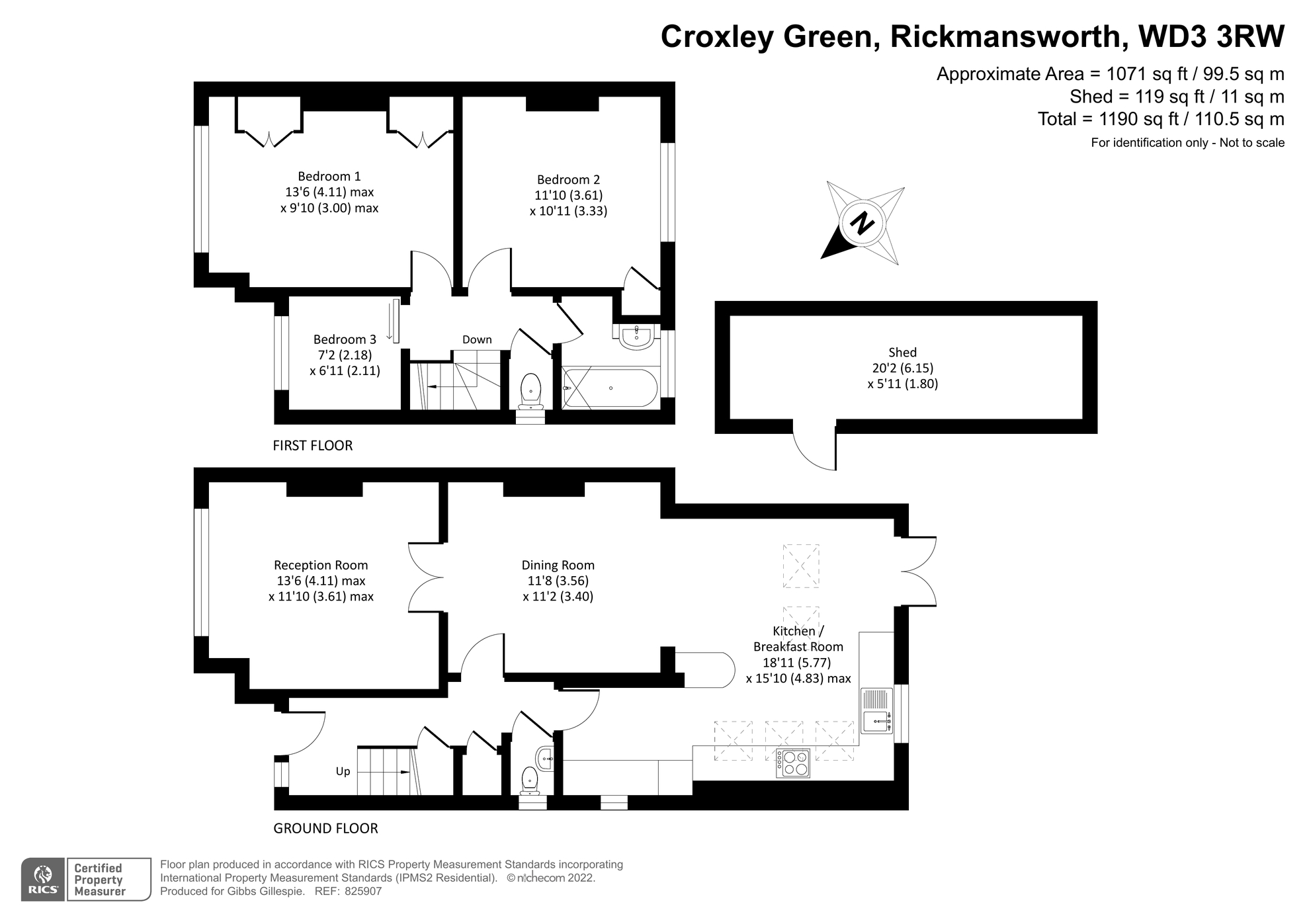 Links Way, Croxley Green, Rickmansworth WD3, 3 bedroom semidetached