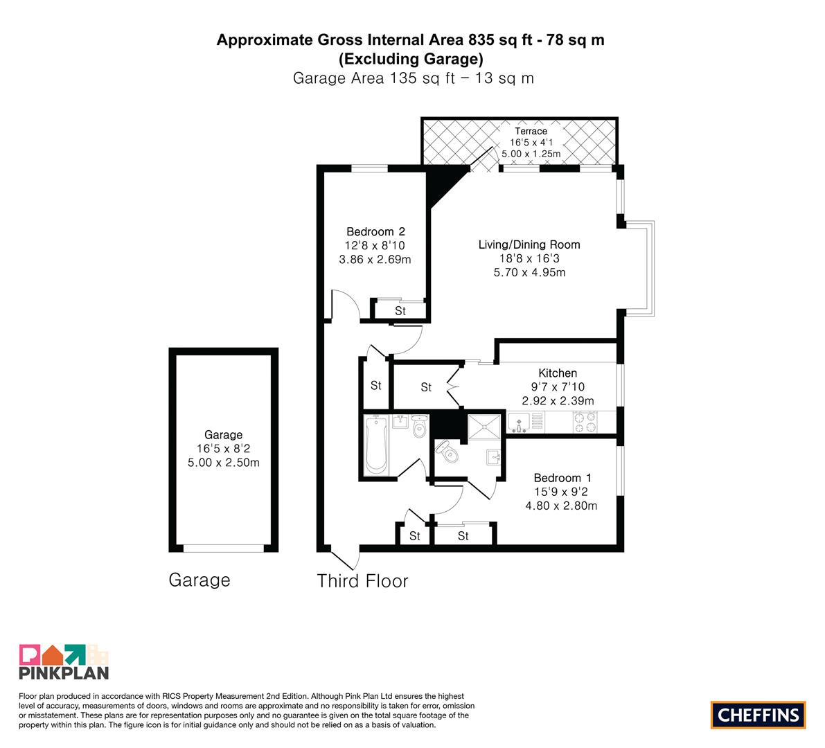 45 Beaufort Place, Thompsons Lane, Cambridge floorplan