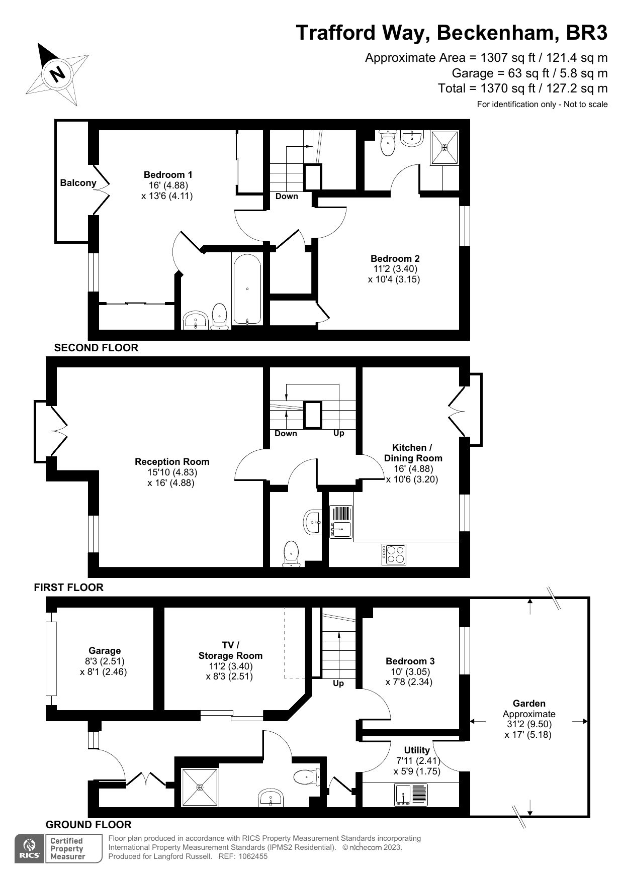 2, Trafford Way, Beckenham floorplan