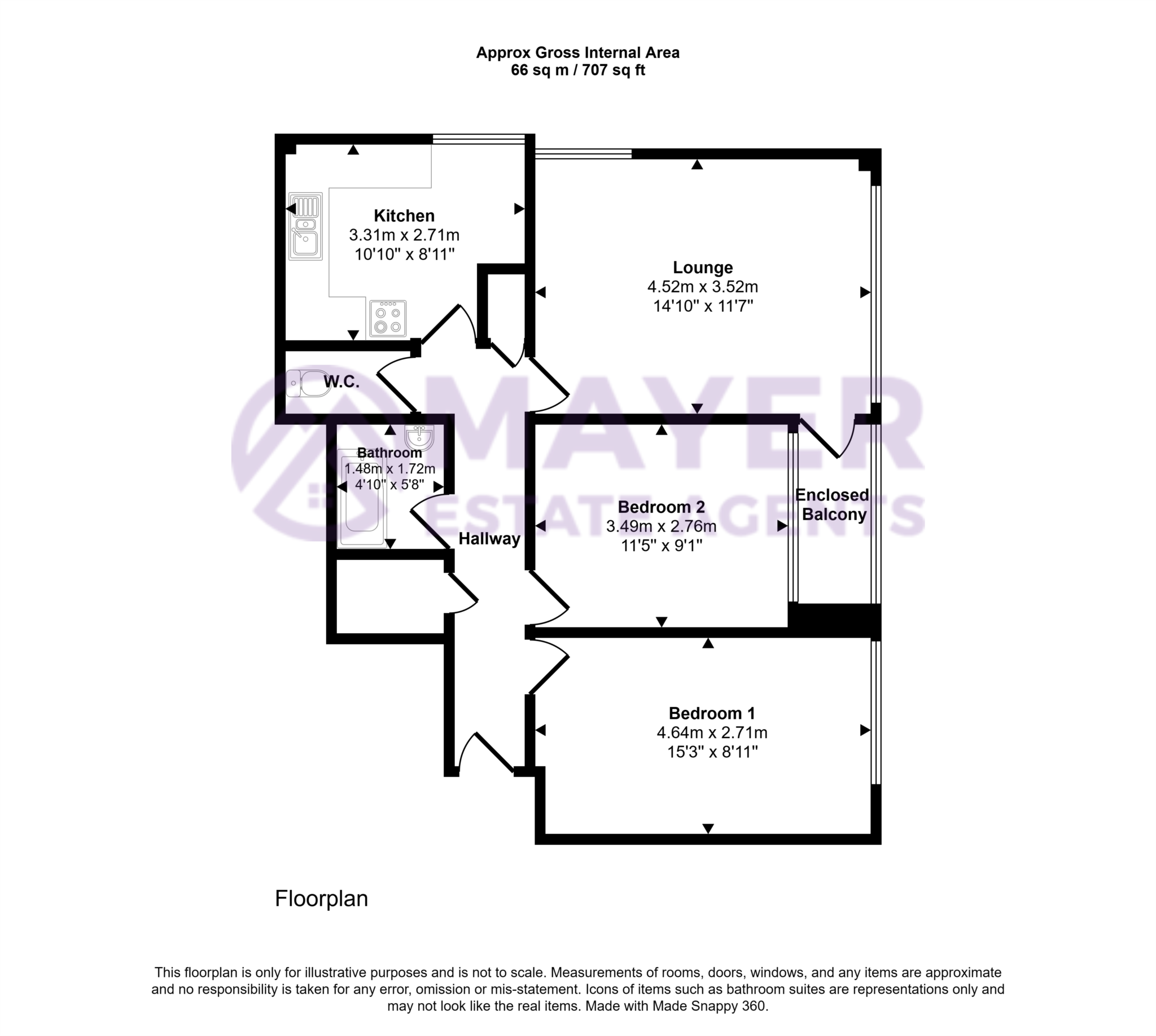 Ground Floor Flat, Morley Court, Plymouth floorplan