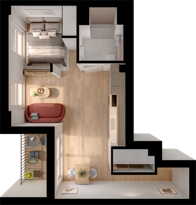 874, Hayes floorplan