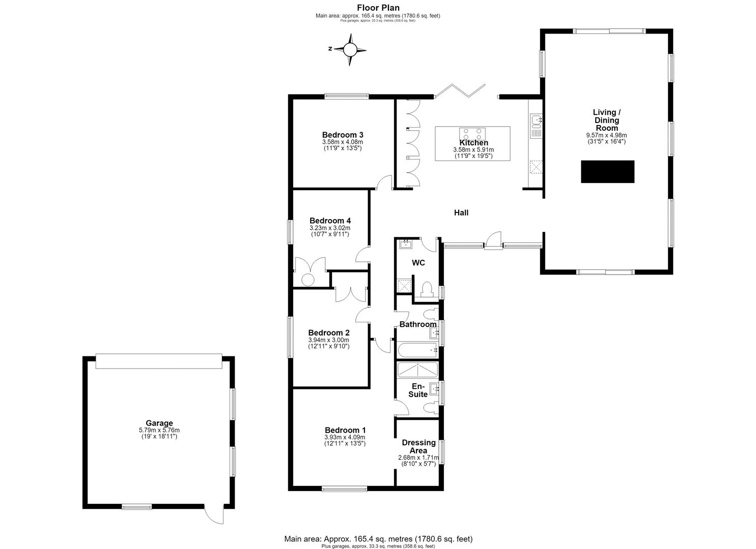 4, Beech Way, Cambridge floorplan