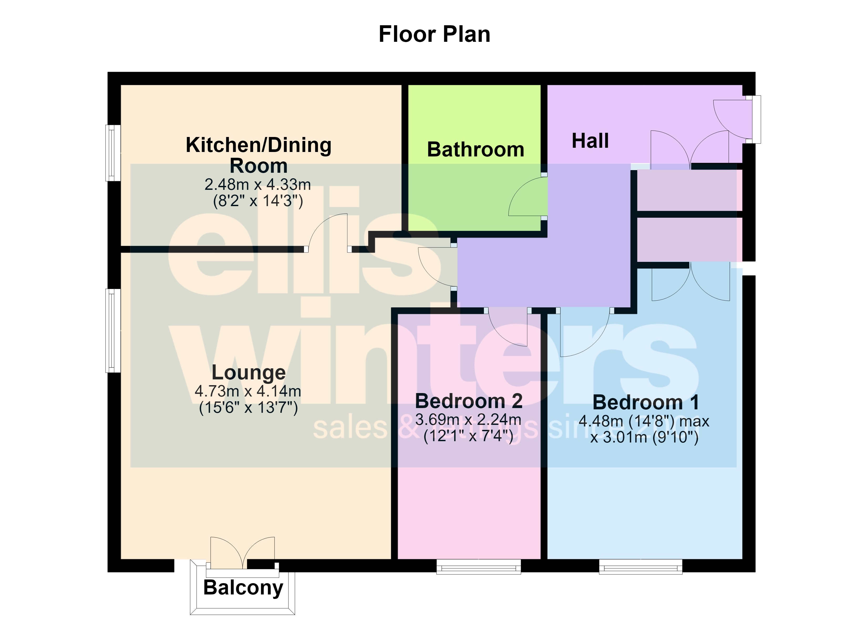 5 Chequers Court, Bronze Street, March floorplan