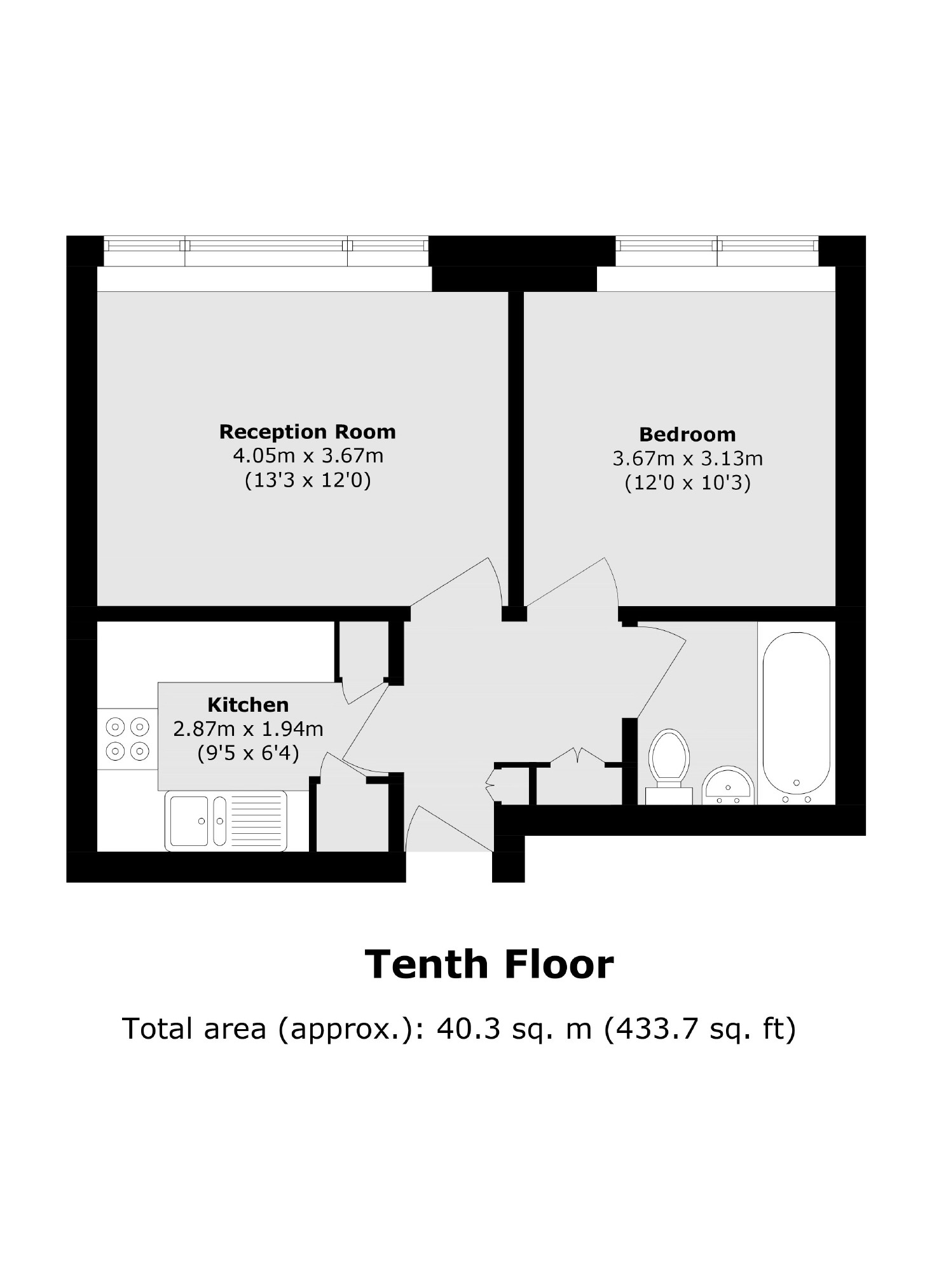 Flat 104, Millbank Court, 24, John Islip Street, London floorplan