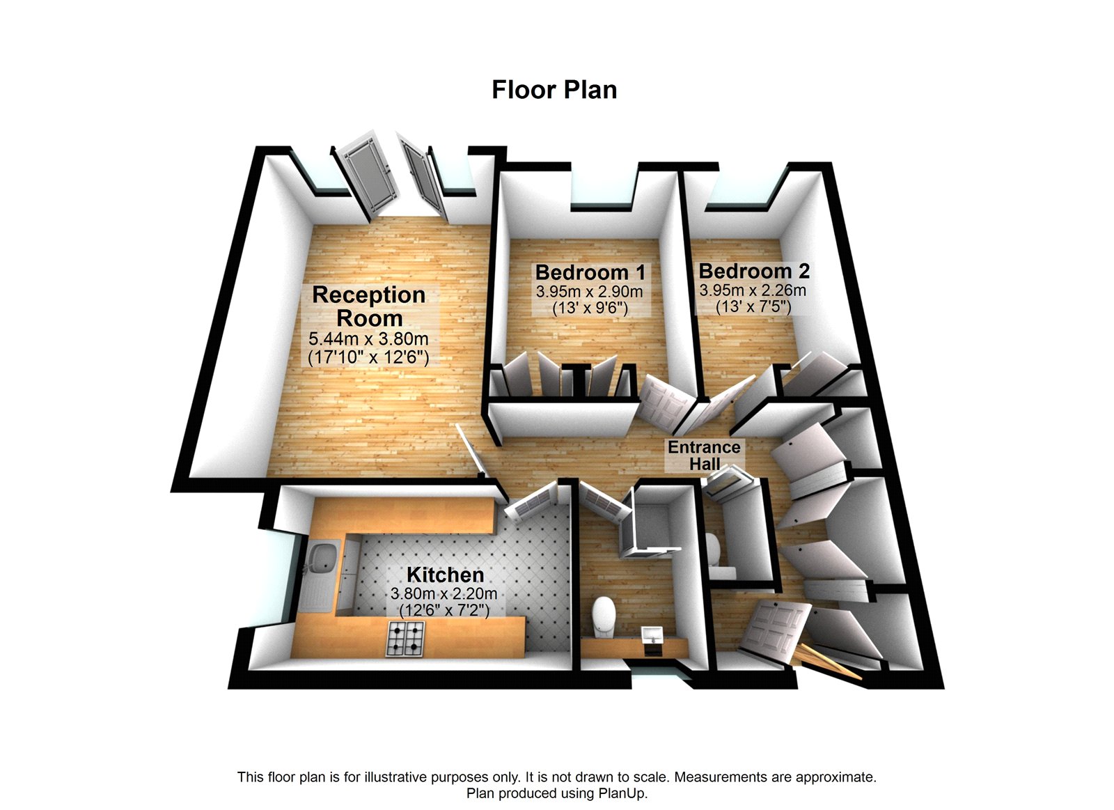Flat 1, Lavinia Court, 17, Oaklands Road, Bromley floorplan