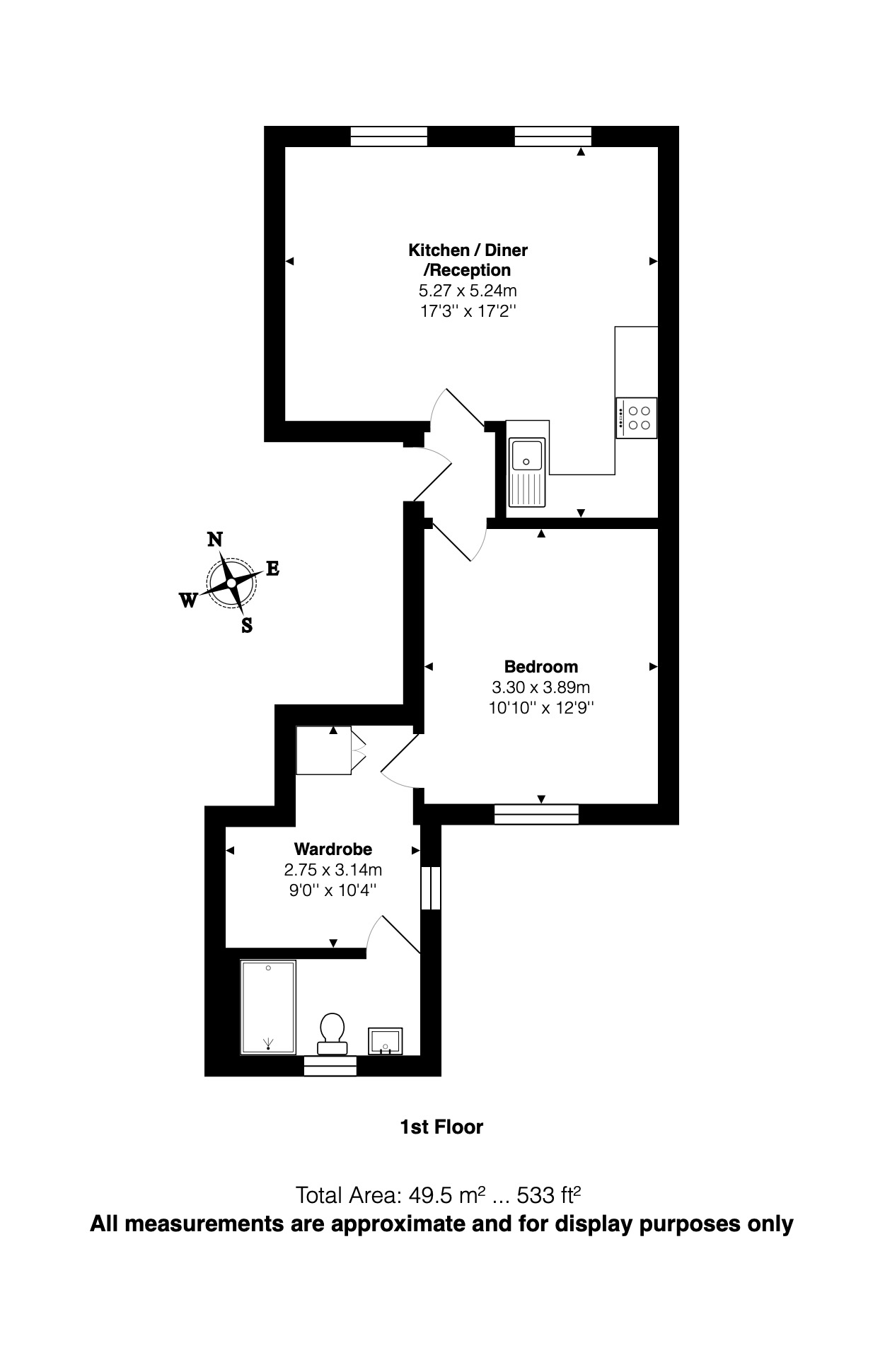 525, Holloway Road, London floorplan