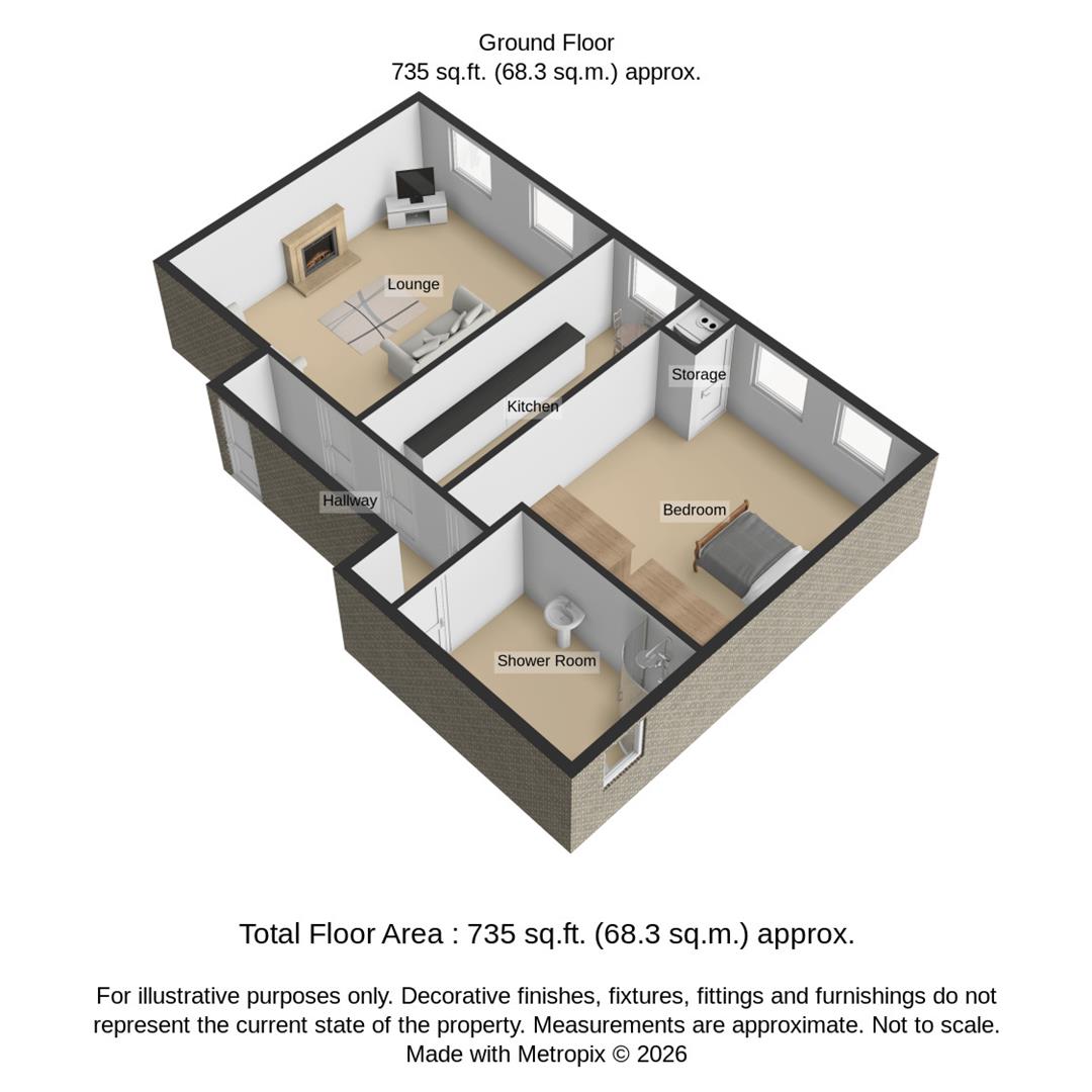 Flat 3, Penmount, 41 Old Road, Llanelli floorplan