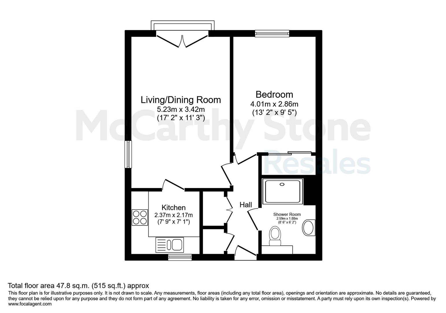 9  Elm Tree Court, High Street, Huntingdon floorplan