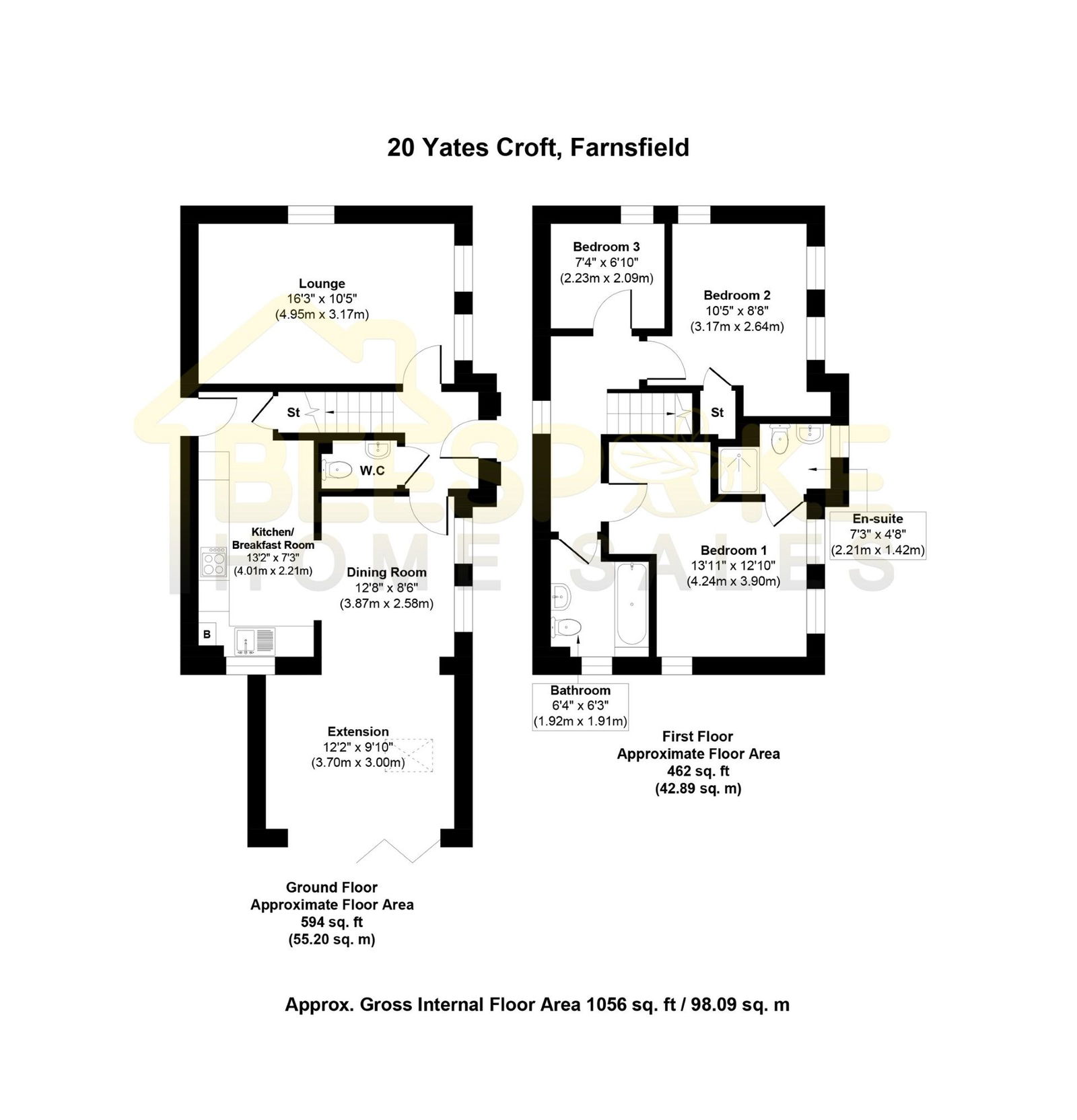 20, Yates Croft, Newark floorplan
