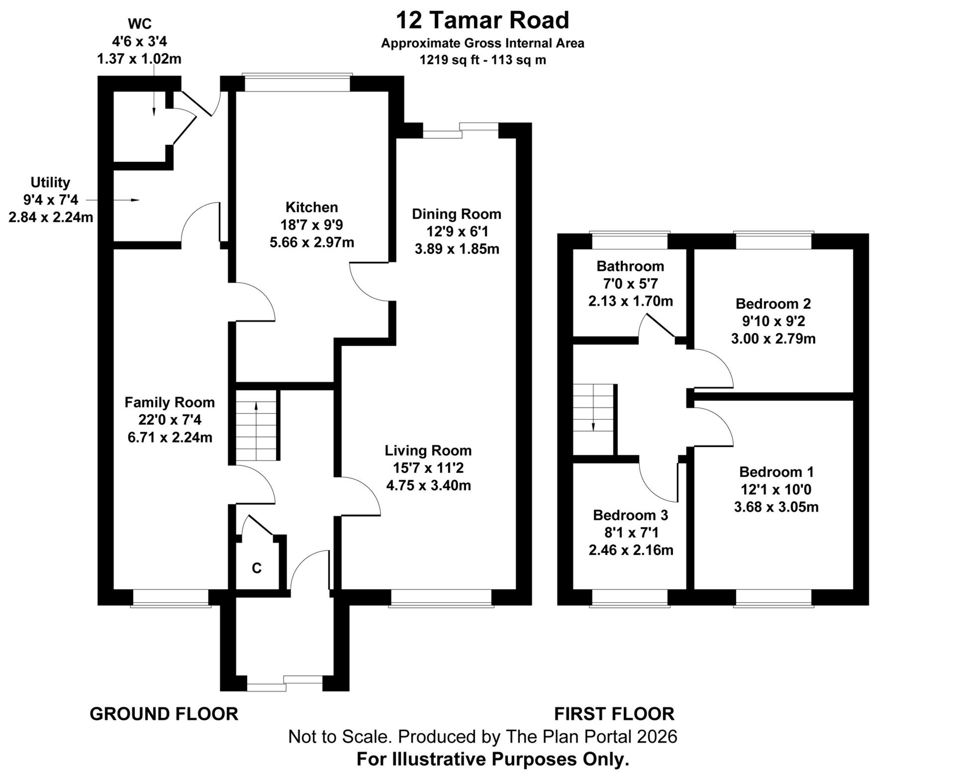 12, Tamar Road, Leicester floorplan