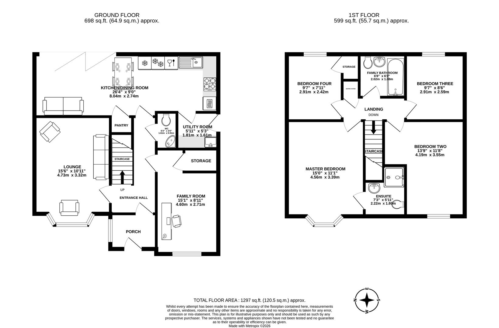 17, Boardman Close, Leyland floorplan