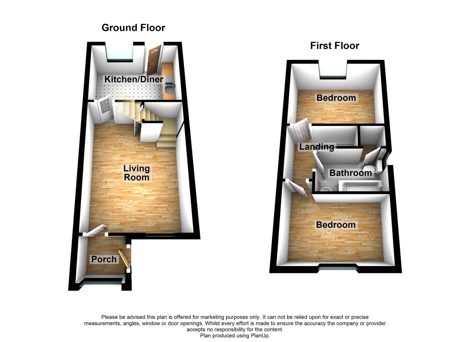 2 Bedrooms End terrace house for sale in Freshwater Road, Walderslade, Chatham, Kent ME5