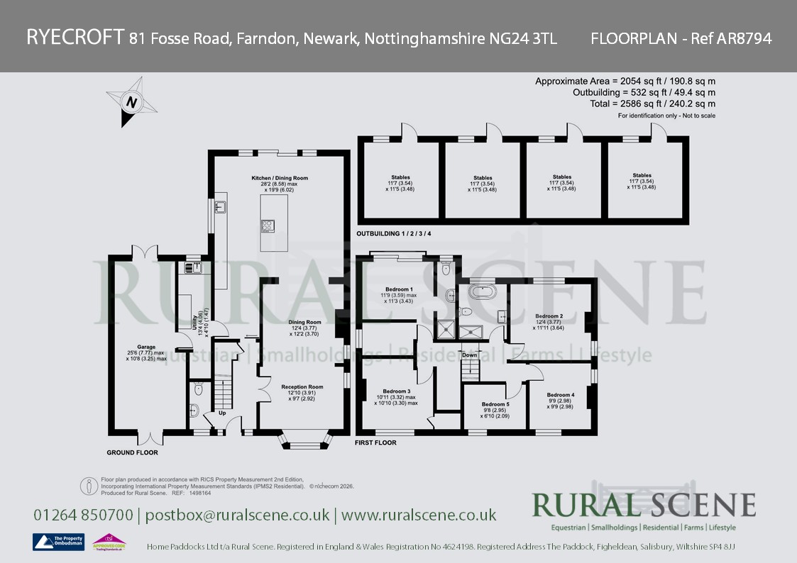 RYECROFT, Fosse Road, Newark floorplan