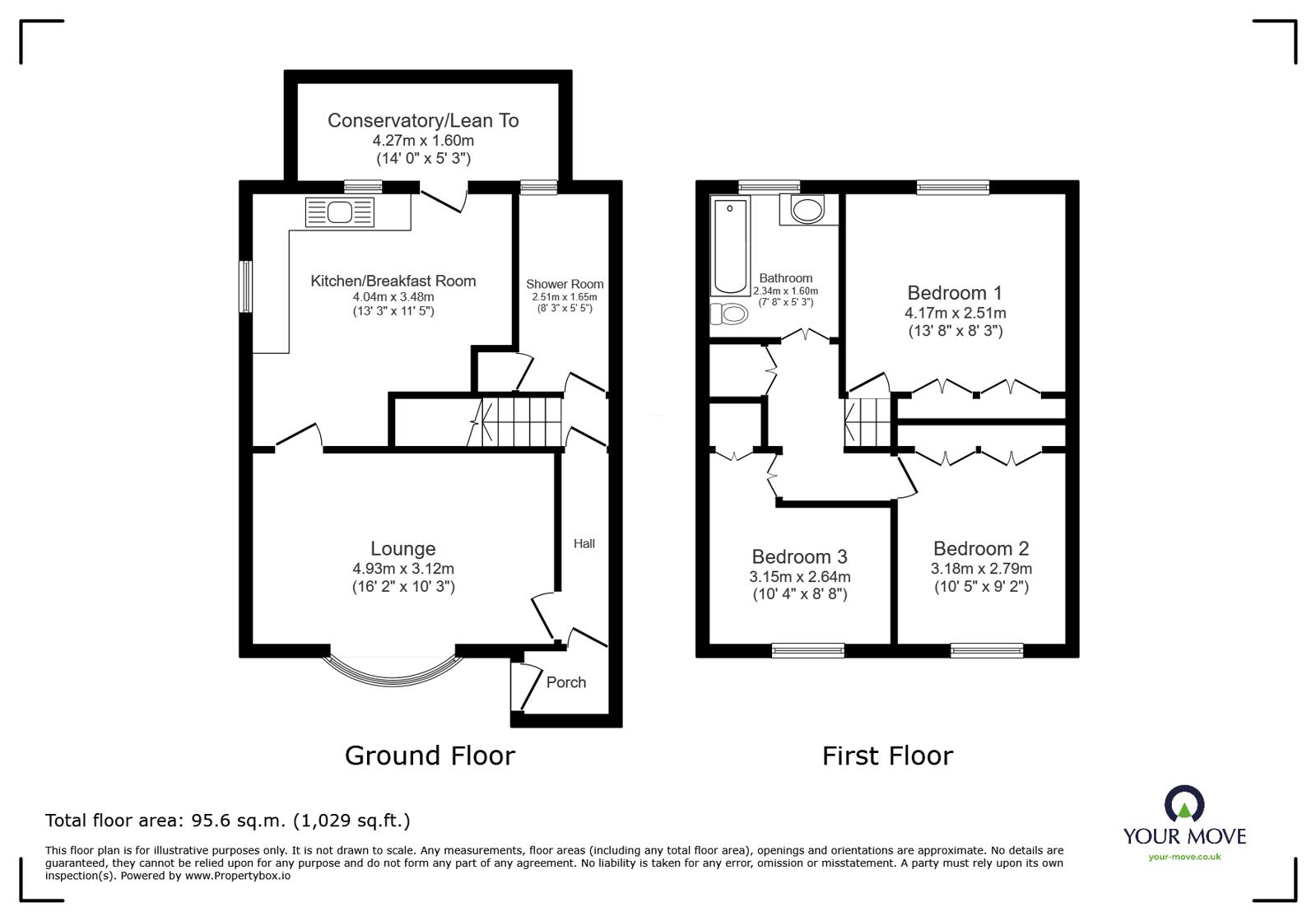 153, Winchester Avenue, Staffordshire floorplan
