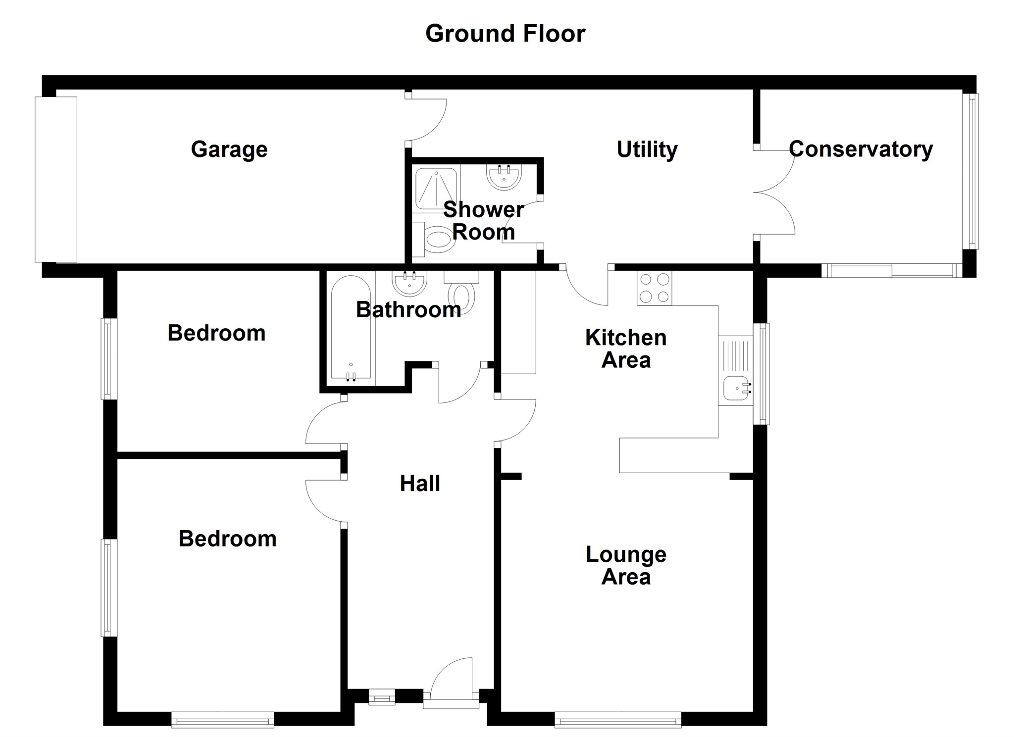 Eastrea Road, Whittlesey, Peterborough PE7, 2 bedroom detached bungalow