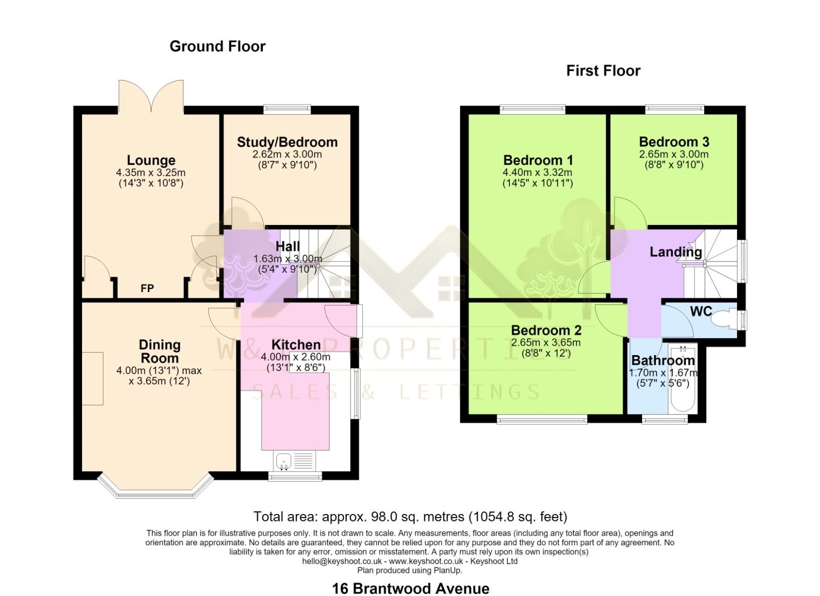 16, Brantwood Avenue, Blackburn floorplan