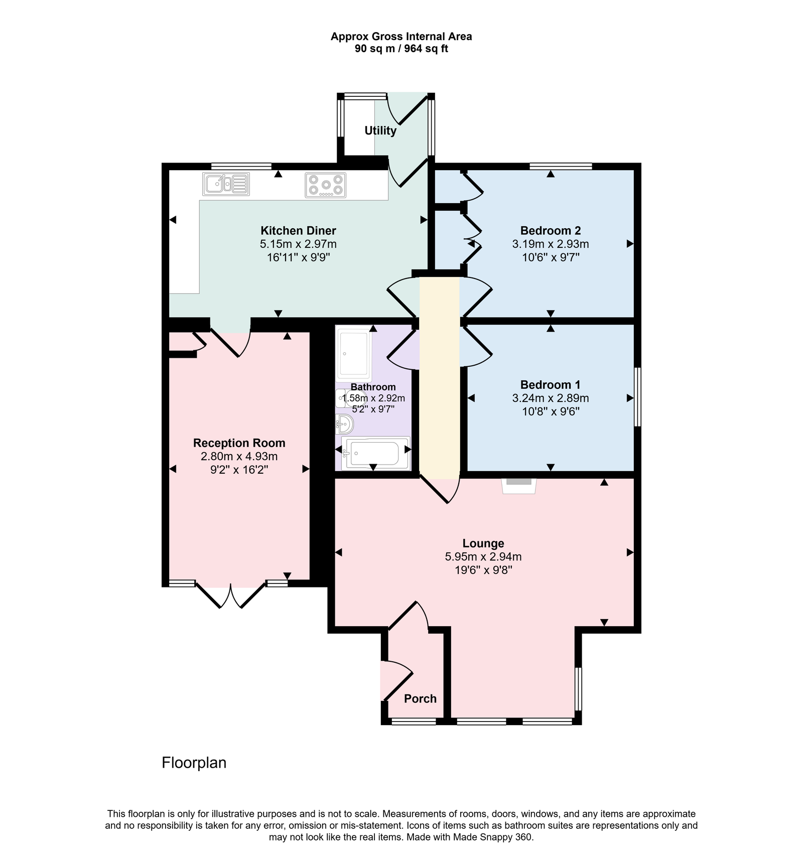 The Oaks, Moss Lane, Maryport floorplan