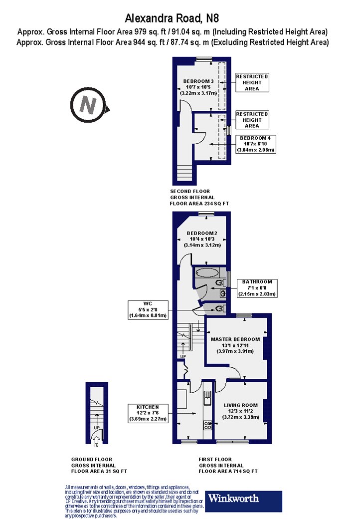 11b, Alexandra Road, London floorplan
