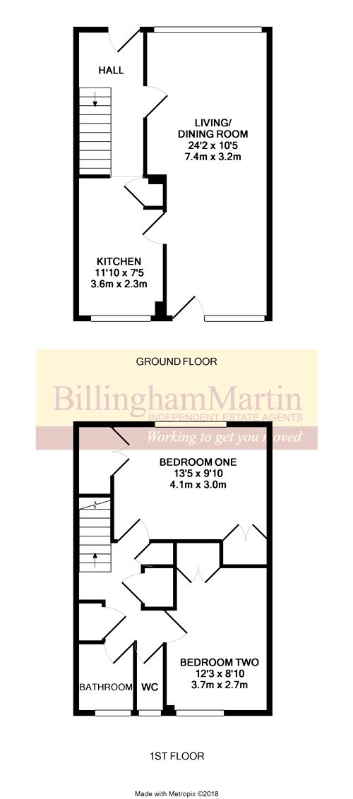 2 Bedrooms Terraced house for sale in Holywell Close, Farnborough, Hampshire GU14