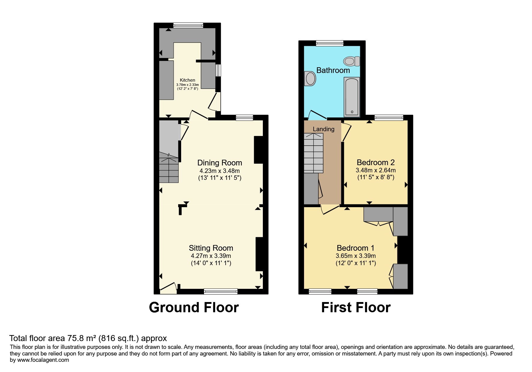 40, Stockwell Street, Cambridge floorplan